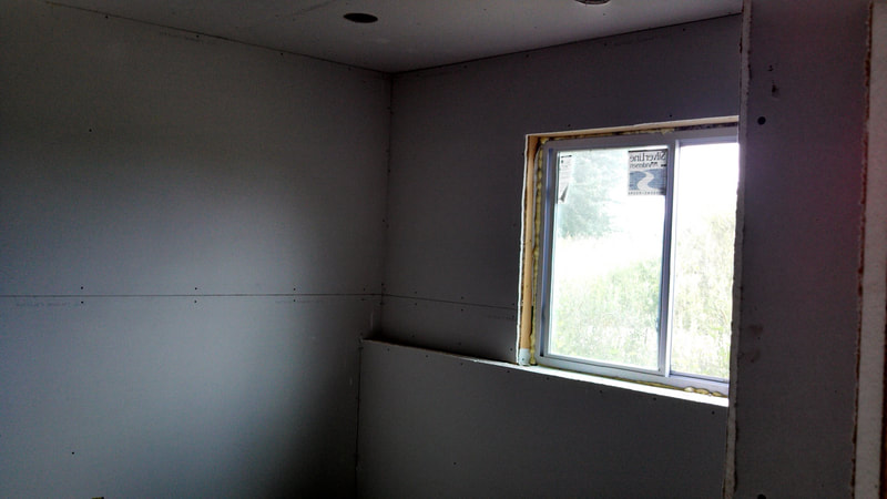 Window install with drywall